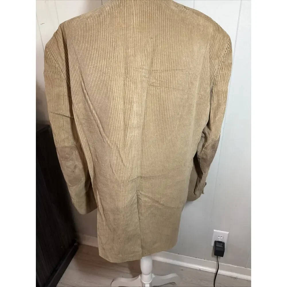 Vintage Sutter & Grant Suit Jacket Coat Elbow Pads Pockets 46R AA3